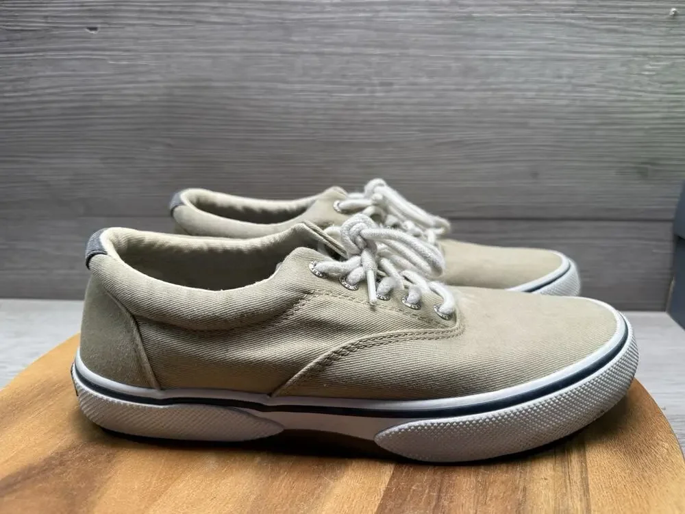 Sperry Halyard Boat Shoes Khaki CVO Men 7.5